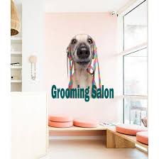 These printable signs and editable templates come with our complete facebook marketing system that is included in our advanced groomer's profit kit. Home Living Kcik1705 Full Color Wall Decal Dog Grooming Salon Dig Wash Care Dog Hair Salon Clean Pet Hairdresser Wall Decor
