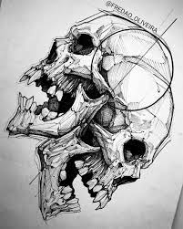 Here presented 58+ badass skull drawing images for free to download, print or share. Skull Tattoo Drawings Badass Easy Tattoos Novocom Top