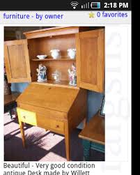 Willett Furniture Lancaster County Maple Secretary Desk With Bookcase Top I Bought On Craigslist Over The Weekend 165 Antique Desk Furniture Secretary Desks