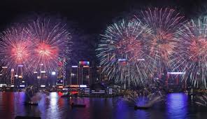 Wowza Chinese New Year Fireworks Victoria Harbour Cool Pictures