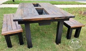28 Ideas Diy Outdoor Table Patio For 2019 Outdoor Patio Table Wood Patio Furniture Diy Outdoor Table