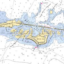 Florida Duck Key Zoomed In Nautical Chart Decor