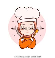 Woman muslim chef premium vector. Shutterstock Puzzlepix