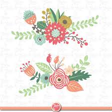 Flowers Clipart Pack Flower Clip Art Pack Vintage Flowers Spring Flower Weding Flower Flora Wedding Invitation Wd040 In 2020 Flower Clipart Clip Art Flower Clip