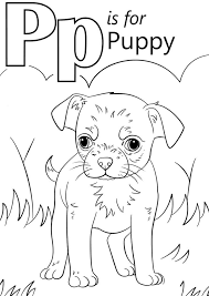 A toy from the kindergarten. Puppy Letter P Coloring Page Free Printable Coloring Pages For Kids