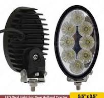 40W 5.5" 12V 24V LED Oval Light For New Holland Tractor w/Swivel Mount  Bracket