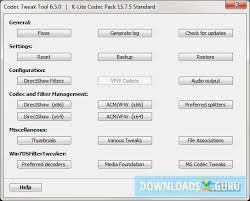 Codecs are needed for encoding and decoding (playing) audio and video. Download K Lite Codec Pack For Windows 10 8 7 Latest Version 2021 Downloads Guru