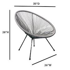 Black And White Patio Chairs Walmart Acapulco Sun Oval Outdoor Patio Chair All Weather Patio Indoor Outdoor Acapulco Weave Lounge Chair 1 Piece Black Walmart Com Patio Chairs Outdoor Patio Chairs Build Outdoor Furniture