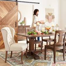 Have A Seat At The Table Designed Exclusively For Pier 1 Our Dawson Dining Collection Is The Perfect B Brown Dining Table Wingback Dining Chair Dining Chairs