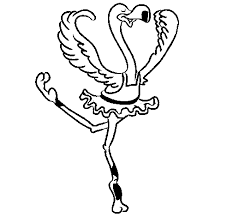Listas para descargar e imprimir. Desenho De Avestruz Em Ballet Para Colorir Colorir Com