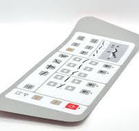 Square Embossed Buttons Membrane Switch Panel Keypad For Medical Instruments