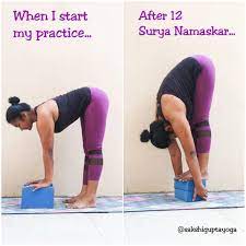 Yoga For Runners Hq Amazing Flexibility Difference Before And After Practicing Only 12 Surya Namaskar Sun Salutations With Sakshiguptayoga Sun Salutations Are A Short Series Of Yoga Poses That Can Be