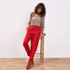 Et profitez de nombreux services dont la livraison et les retours gratuits en magasin partout en france ! Pantalon Chino Fluide Rouge Fonce Femme Cache Cache