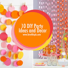 If you're short on surfaces for serving, try this trick: 10 Diy Party Ideas And Decor