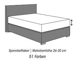 Dafür haben wir tests und meinungen ausgewertet und zu einer. Mako Satin Spannbettlaken Boxspringbett Hohe 26 30cm Lorena