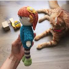 Amigurumi Isitme Engelli Bebek Crochet Orgu Bebek Oyuncak Arm Warmers Fingerless Gloves Fingerless