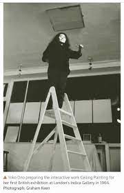 Ceiling painting/yes painting is a 1966 conceptual artwork by the japanese artist yoko ono. Yoko Ceiling Painting Yes Madeline Bocaro