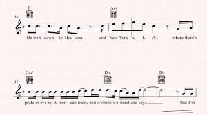 Guitar God Bless The Usa Lee Greenwood Sheet Music Chords Vocals Youtube 'cause there ain't no doubt, i love this land.
