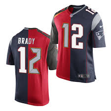 Customize your avatar with the patriots tom brady jersey and millions of other items. Tom Brady Tampa Bay Buccaneers Jersey Red Navy Split Goat
