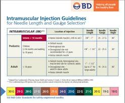 Bd Syringe Needle Gauge Chart