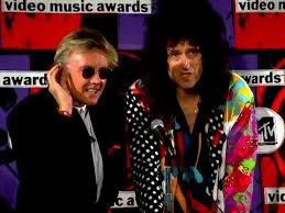 The picture has been a passion project for guitarist brian may and drummer roger taylor, who were the creative consultants on the film and who rose to fame with the late mercury and bass player. Mtv Awards Backstage Roger Taylor Brian May Answering Questions 9 9 1992 Youtube