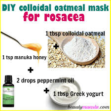 diy colloidal oatmeal mask for rosacea