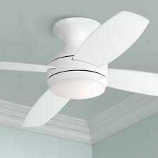 Having a low roof and needing ventilation for small spaces does not mean homeowners have limited options to choose from. 52 Casa Vieja Modern Hugger Ceiling Fan With Light Led Dimmable Remote Control Flush Mount White Opal Glass For Living Room Walmart Com Walmart Com