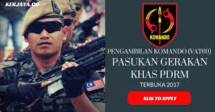 'unit tindakhas' of the royal malaysian police is usually misspelled by the media as 'unit tindak khas' and 'unit tindakan khas' which all have the same meaning. Jawatan Kosong Terkini Komando Vat69 Pasukan Gerakan Khas Pdrm Kerja Kosong Kerajaan Swasta