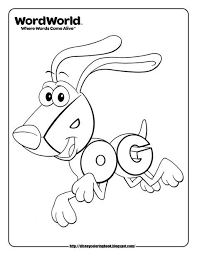 Word World Dog Coloring Pages Monster Coloring Pages Disney Coloring Sheets Cute Coloring Pages