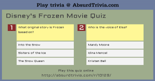 You think you know every last detail of your new favorite disney movie, but can you prove it? Disney S Frozen Movie Quiz
