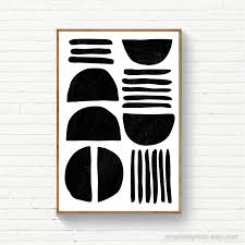 Black And White Wall Art Printable Large Size Black White Print Scandinavian Poster Bold Black White Wall Art Bold Black Prints Scandi Decor 24x36 Printable Art In 2020 Black And White Wall Art Modern Art Printables