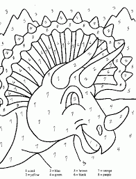 Colora Coi Numeri Il Dinosauro Gioco Didattico Da Stampare Dinosauro Disegni Da Colorare Immagini