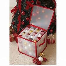 Christmas Tree 64 Bauble Decorations Storage Box Brand New By Tjm Christmas Storage C Christmas Decoration Storage Christmas Storage Christmas Storage Boxes