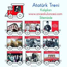 Ataturk Haftasi Icin Sinifta Kullanilabilecek Tren Seklinde Grafik Kaliplar Onceokuloncesi Com Sitemizde Ve Link Hikayede Hazirlayan Okul Okul Oncesi Sinif