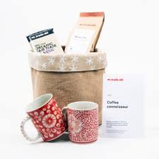 Free uk delivery 'but first coffee' gift box. Gift Hampers Trade Aid