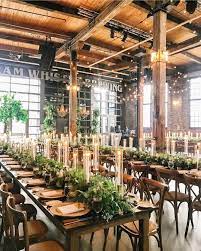 Persephone On Instagram Brewery Wedding Made Rustic Chic Romantic Lighting And Greenery Re Taper Candle Centerpiece Romantic Lighting Wedding Event Design