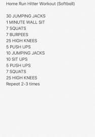 Home Run Hitter Workout Softball Workouts Baseball Workouts Softball Training