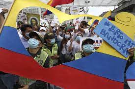Colombians, persons from colombia, or of colombian descent. Roadblocks And Protests Disrupt Colombian City Of Cali