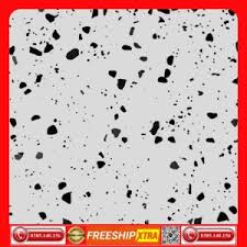 Gạch 30x30 Terrazzo 3002 màu trắng mè đen mờ-matt - Vinceramic