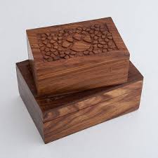 Paws Engraved Wooden Pet Urn Pet Cremation Urns Dog Urns Cat Urns