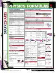 Physics Formulas Sparkchart Spark Charts Physics