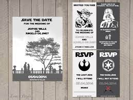 Wedding Invitation Set Star Wars Save The Date Invitation Etsy Star Wars Wedding Wedding Invitation Sets Wedding Invitation Templates
