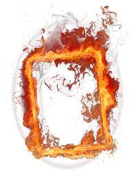 Fire Frame Png Clipart Blue Background Images Png Images Love Background Images