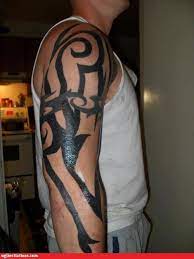 Family, protecting his family, and having an aggressive warrior spirit. Ugliest Tattoos Tribal Tattoos Bad Tattoos Of Horrible Fail Situations That Are Permanent And On Your Body Funny Tattoos Bad Tattoos Horrible Tattoos Tattoo Fail Cheezburger