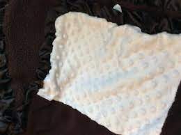 Cheap Prices Offers Just One Year Caters Baby Blanket Brown White Patchwork Minky Dots Satin Ruffle Fascinating Aksarapublic Com