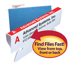 Using a program like microsoft word, you can print on the tabs directly. Viewables Multipurpose Labels