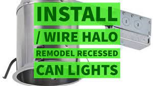 One important point is that you do not have to use an old work fixture just because you want to mount the note: Install Wire Halo Light Remodel Recessed Can Diy Youtube