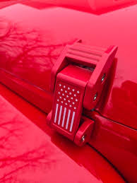 UPGRADE! My little girl got me something from my Jeep list! No more floppy  hood. 😁