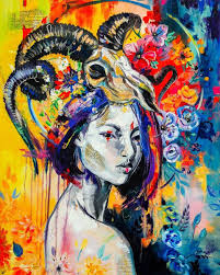 Artwork By Vivien Szaniszlo Astrologyart Astrology Aries Ariesart Astrologylove Aries Art Art Zodiac Art