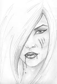 Pin By Ludie Brand On Drawings Vampire Drawings Scary Drawings Girl Drawing Sketches